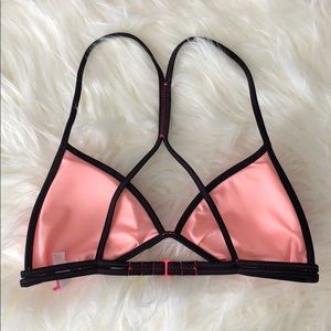 Victoria's Secret Swim - Pink and Black Triangle Bikini Top Victoria's Secret Swim - Pink and Black Triangle Bikini Top